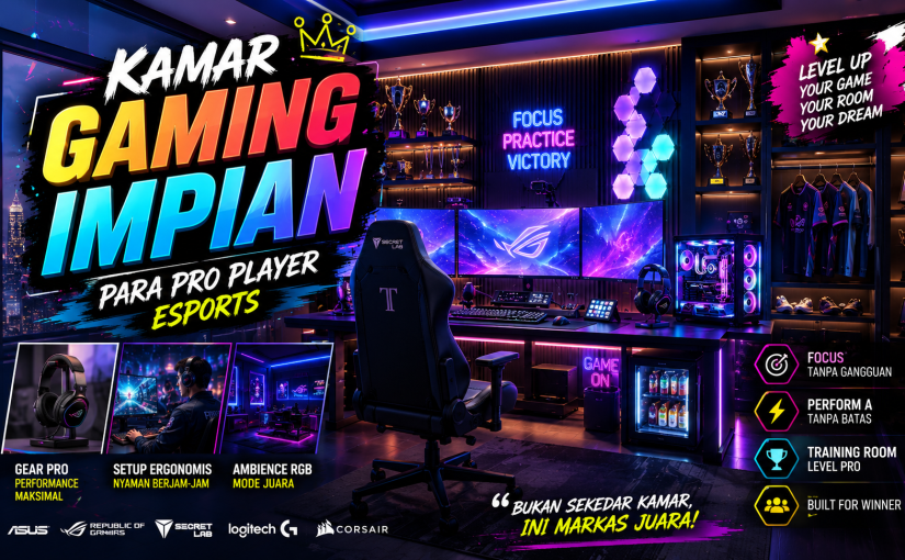 Rahasia Menata Kamar Gaming Impian ala Pro Player